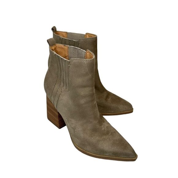 Nine West Orleeh Women's Block Heel Ankle Boots Tan Taupe Size 8.5 - Picture 10 of 15